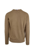 Maglia girocollo in cotone e cachemire con logo 