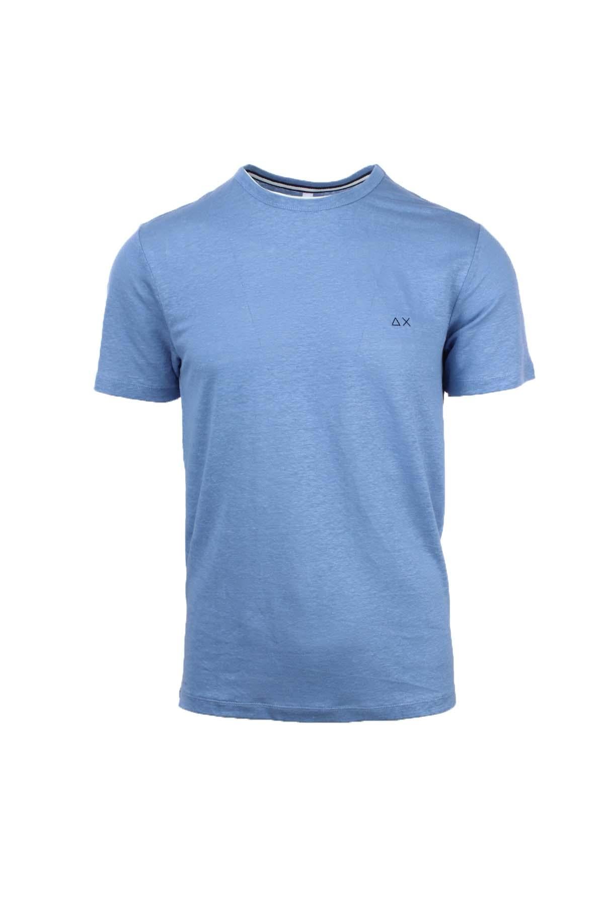 Maglia t shirt in filo di lino 