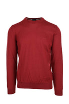 Maglia girocollo in lana con logo BOSS 