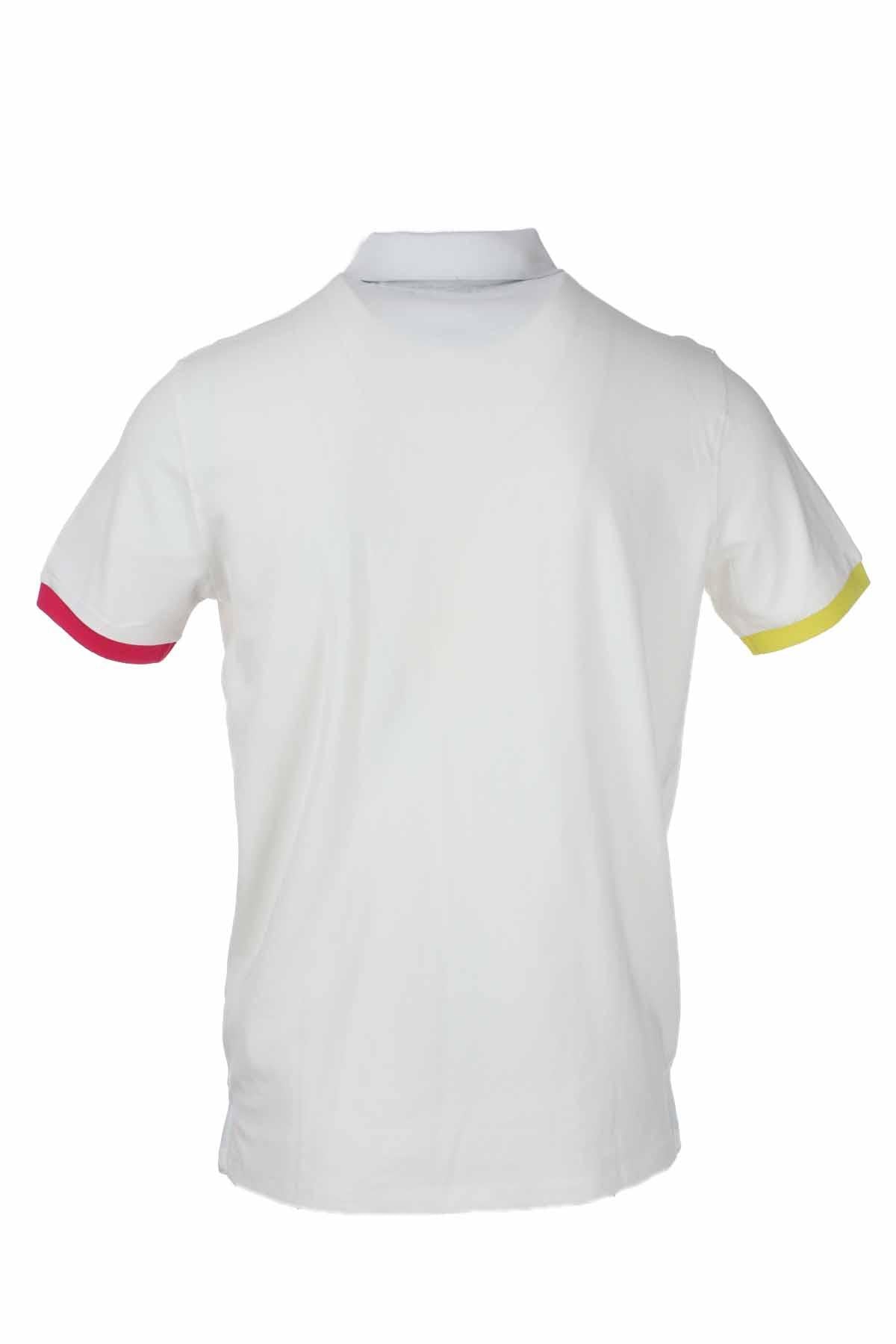 Polo mezza manica profili multicolor 