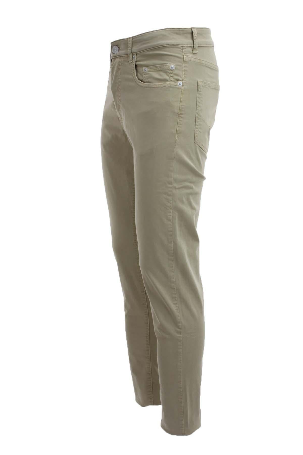 Pantalone in raso cotone 5 tasche 