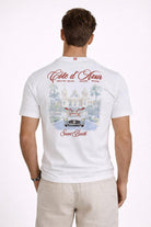 T-Shirt Uomo Cotone Maxi Stampa Retro 