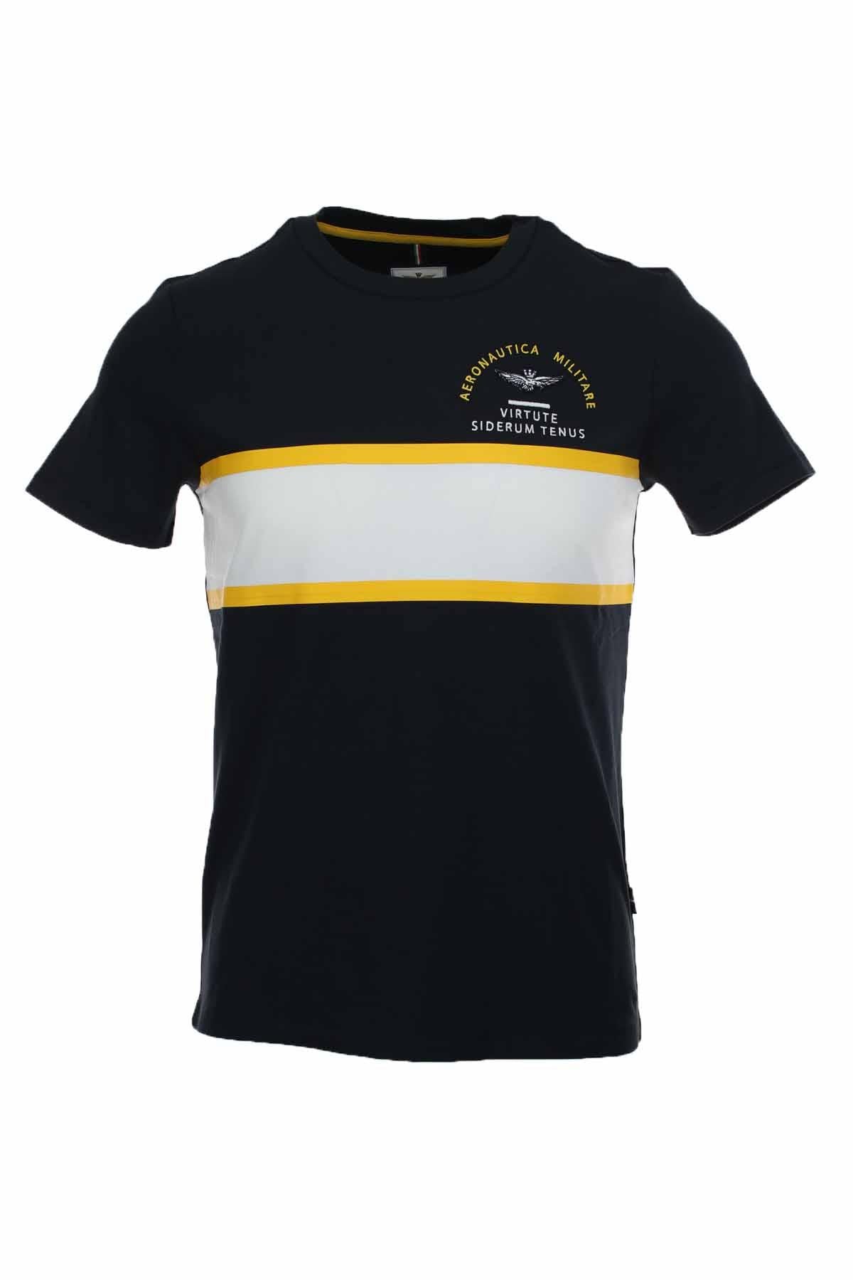 T-shirt mezza manica banda centrale 