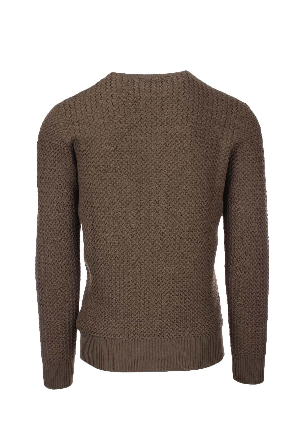 Pullover girocollo microtrecce 