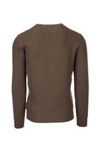 Pullover girocollo microtrecce 