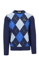 Maglia pullover girocollo rombi Donegal Argyle 