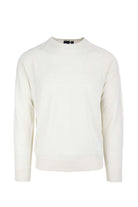 Maglia girocollo in filo misto lino 