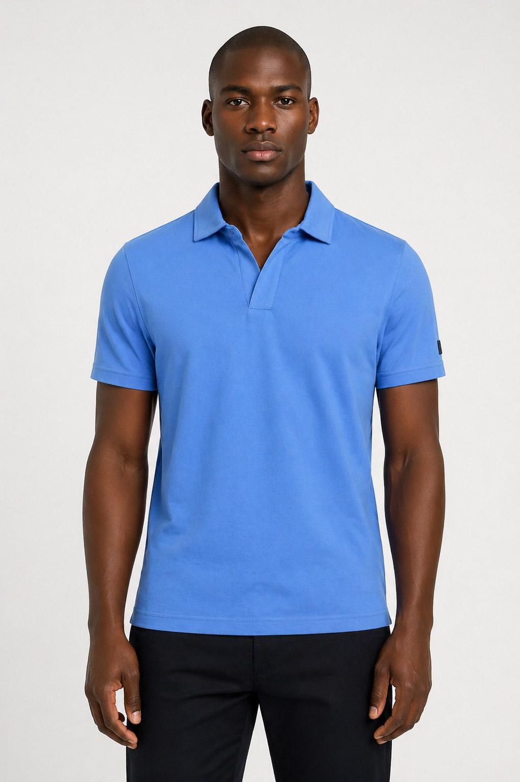 Polo Uomo in Cotone Senza Bottoni 