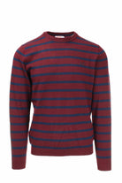 Pullover girocollo a righe 