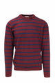 Pullover girocollo a righe