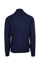 Maglia pullover lupo zip in lana cotone 