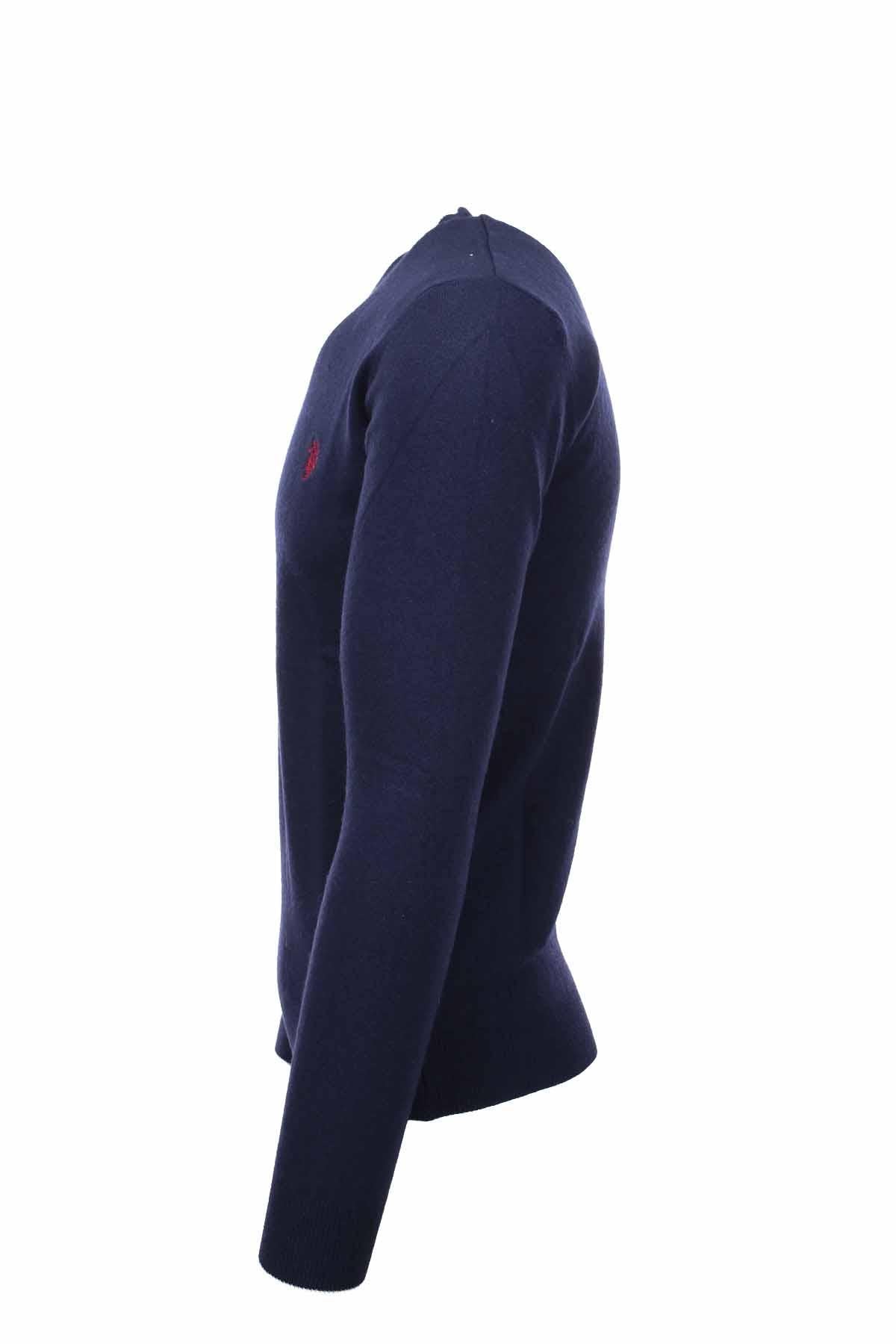 Pullover girocollo in lana 