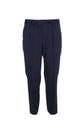 Pantaloni in misto lino con elastico e coulisse