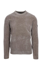 Maglia girocollo in ciniglia. 