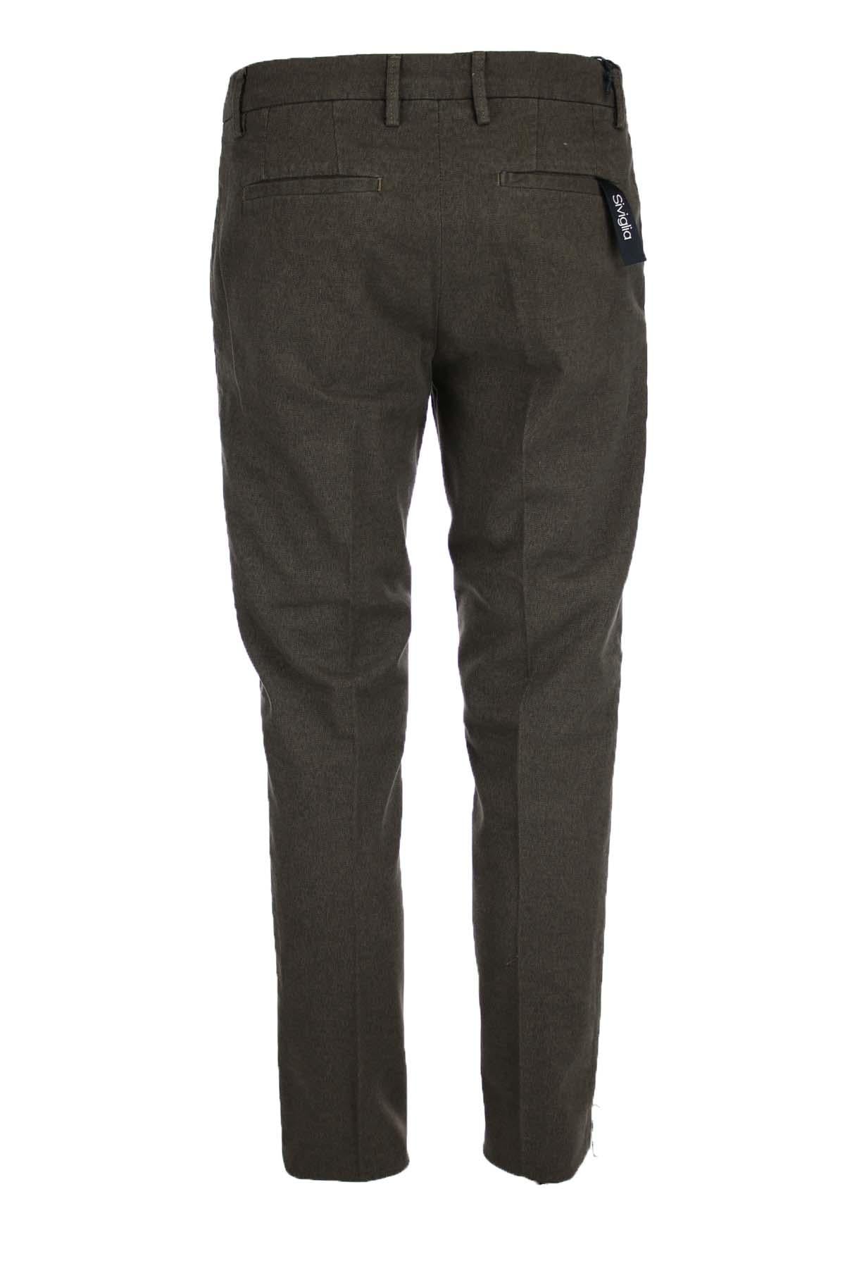 Pantalone in misto cotone stretch 