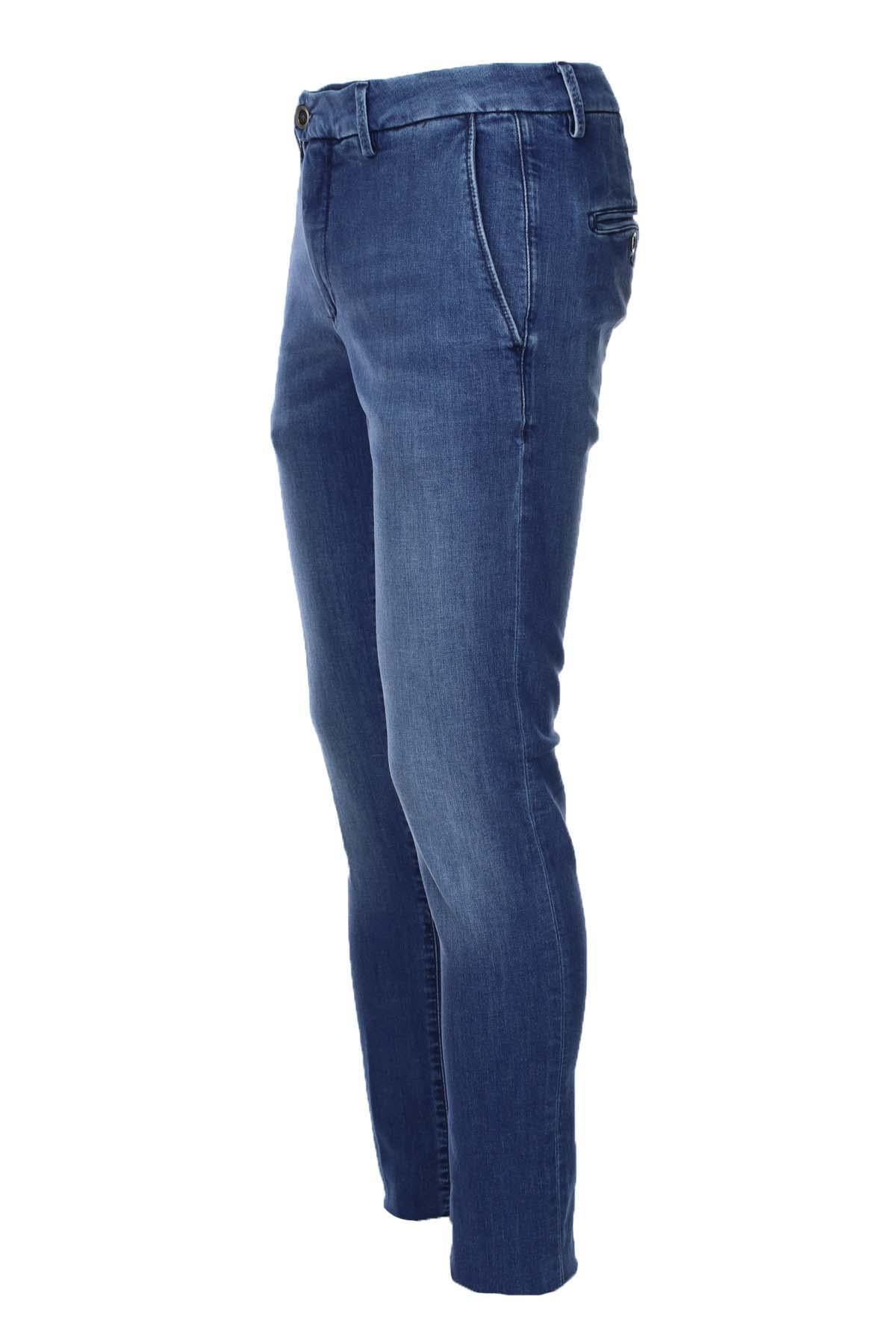 Pantalone chino in denim 