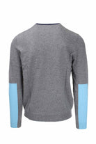 Pullover girocollo unito collo in contrasto 