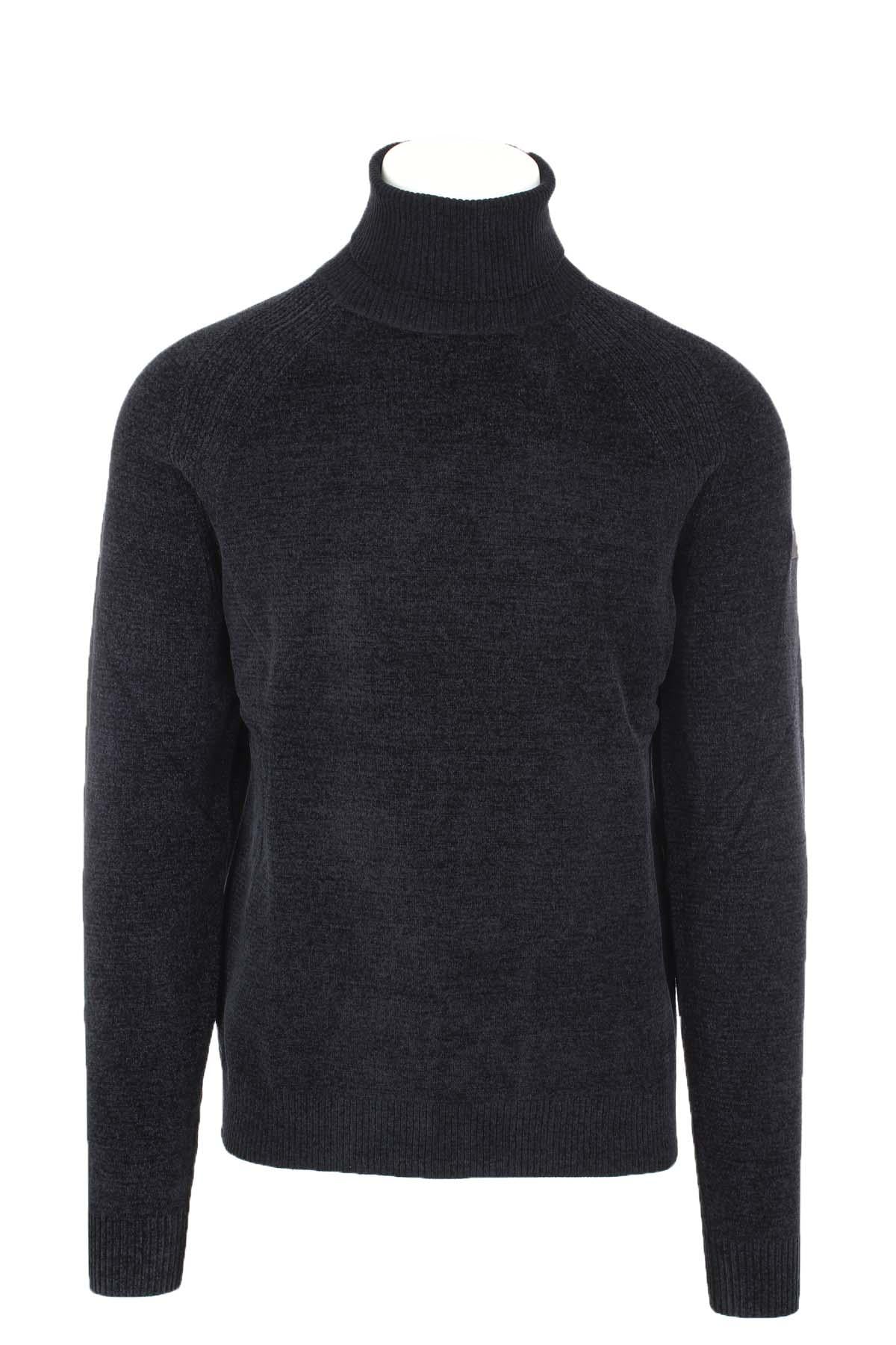 Dolcevita in ciniglia velvet turtleneck knit 