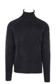 Dolcevita in ciniglia velvet turtleneck knit