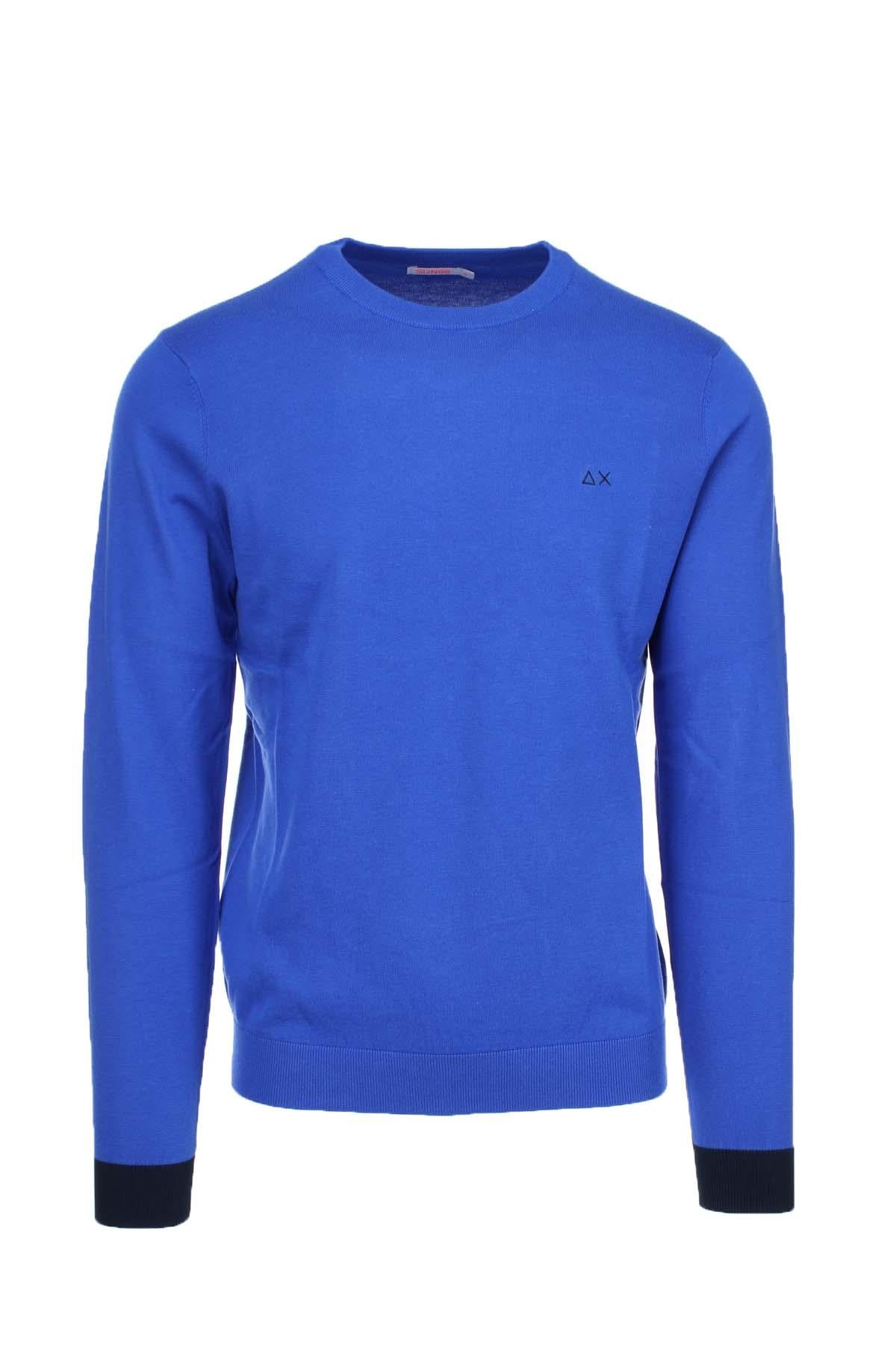 Maglia girocollo in cotone con toppe 