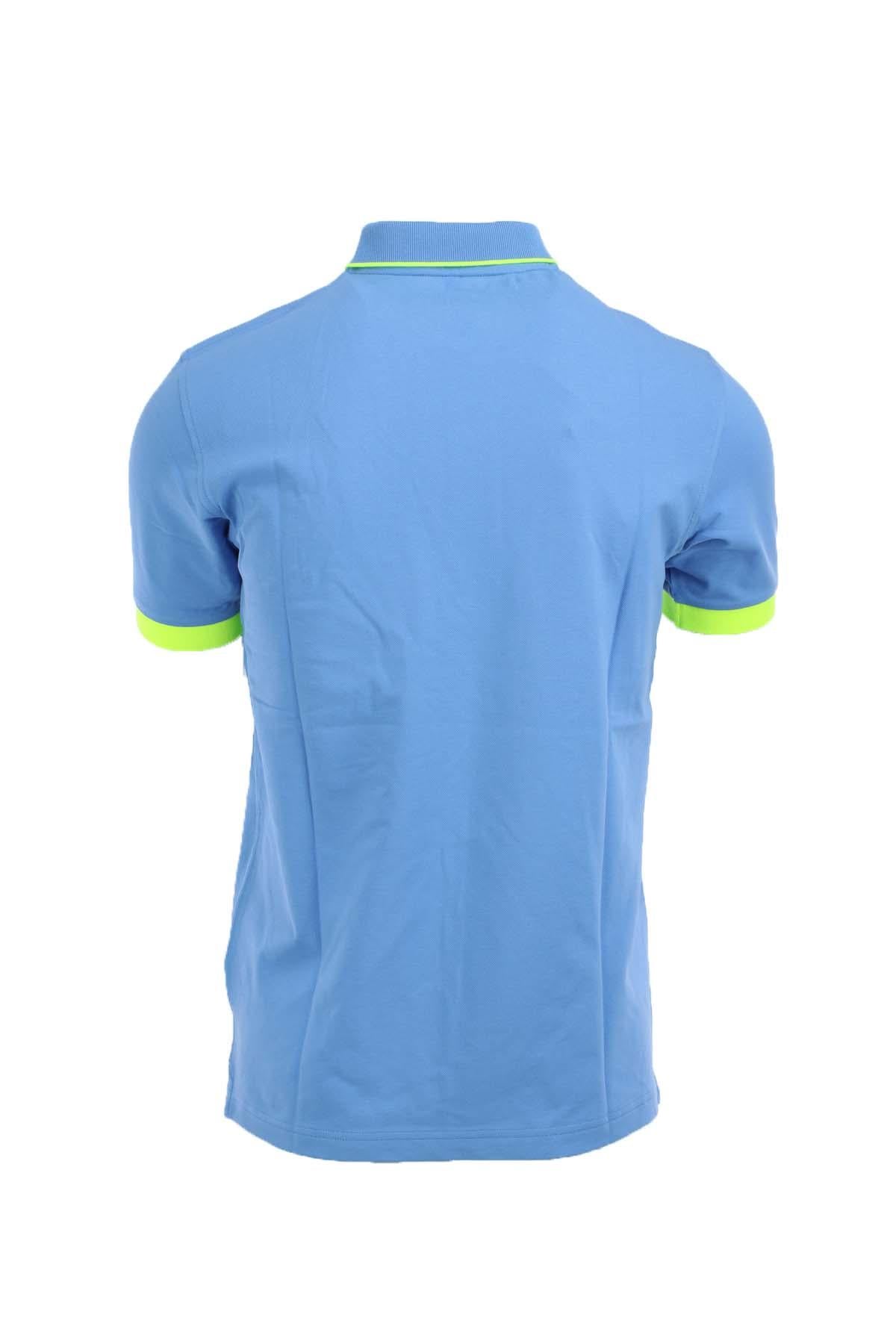 Polo mezza manica con profili fluo 