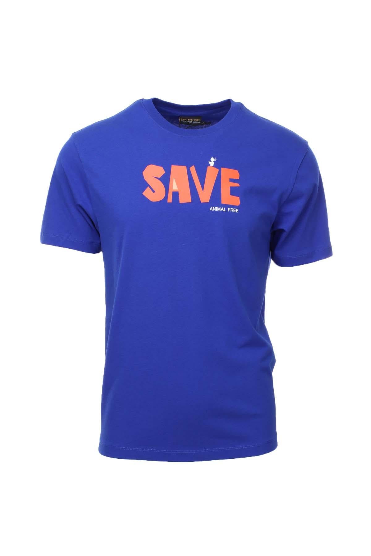 T-shirt mezza manica stampa Save animal free 