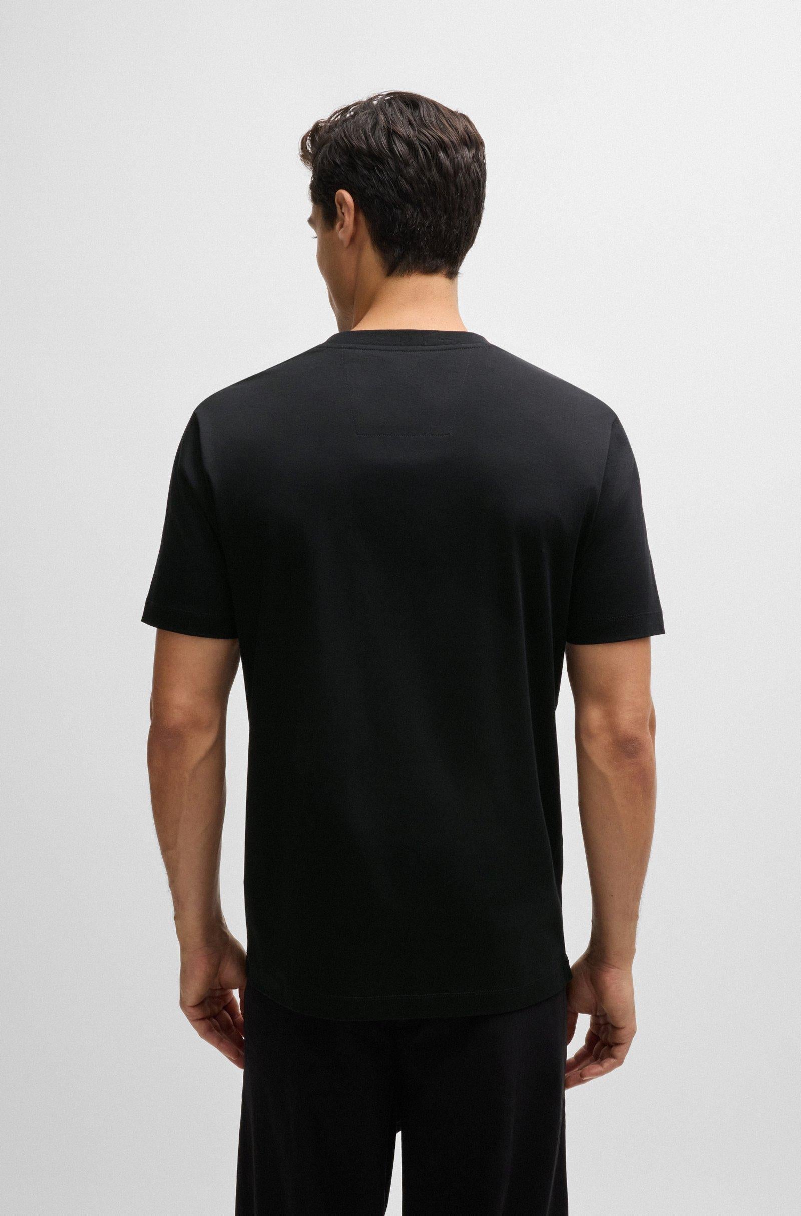 Tshirt mezza manica con logo glitterato double B 
