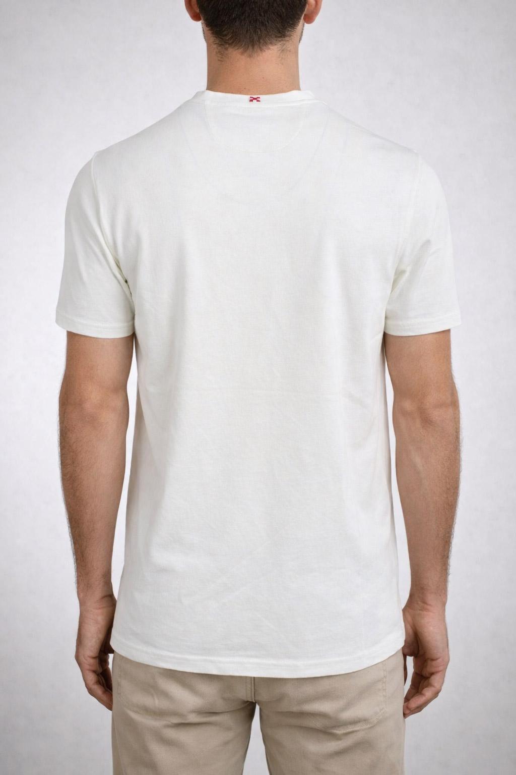 T-Shirt Uomo Piquet Cotone Stretch Taschino 