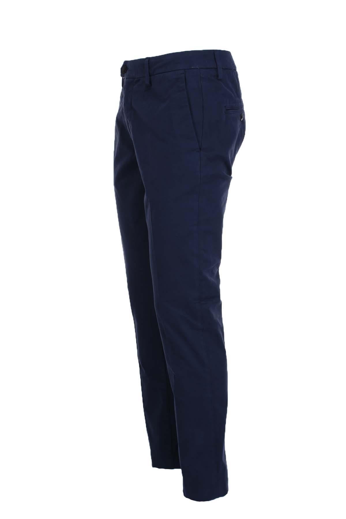Pantalone chino in raso di cotone stretch 