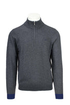 Maglia pullover lupo zip con toppe 