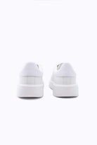 Scarpe Sneaker in pelle con scudetto Buck01 total white 