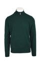 Maglia pullover lupo zip in lana.
