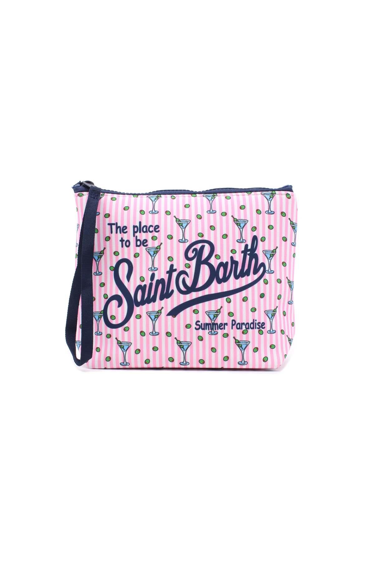 Pochette Aline neoprene Cocktail righe 