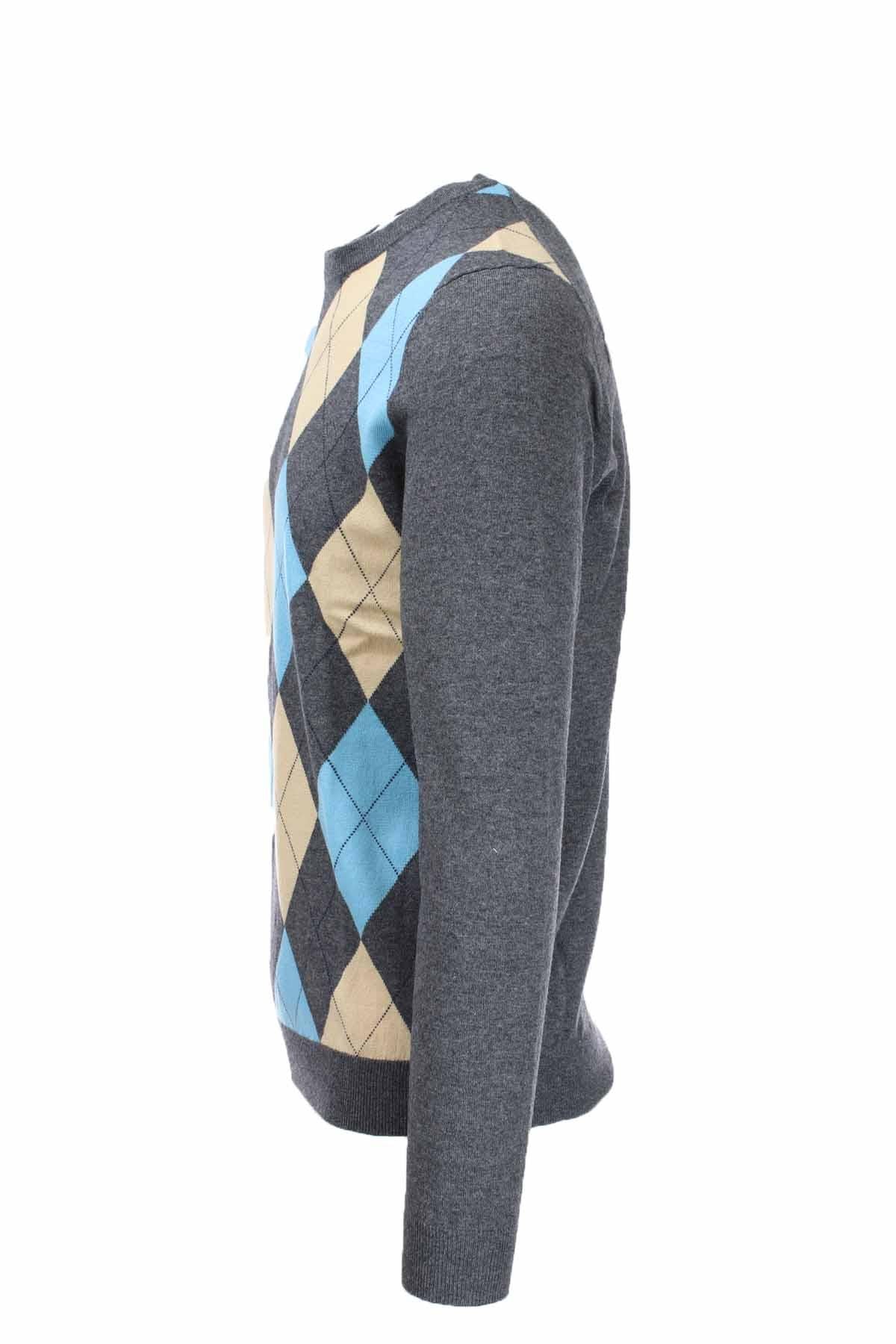 Pullover girocollo rombi 