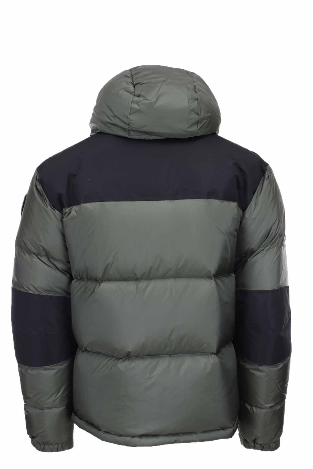 Piumino oversize bicolore 