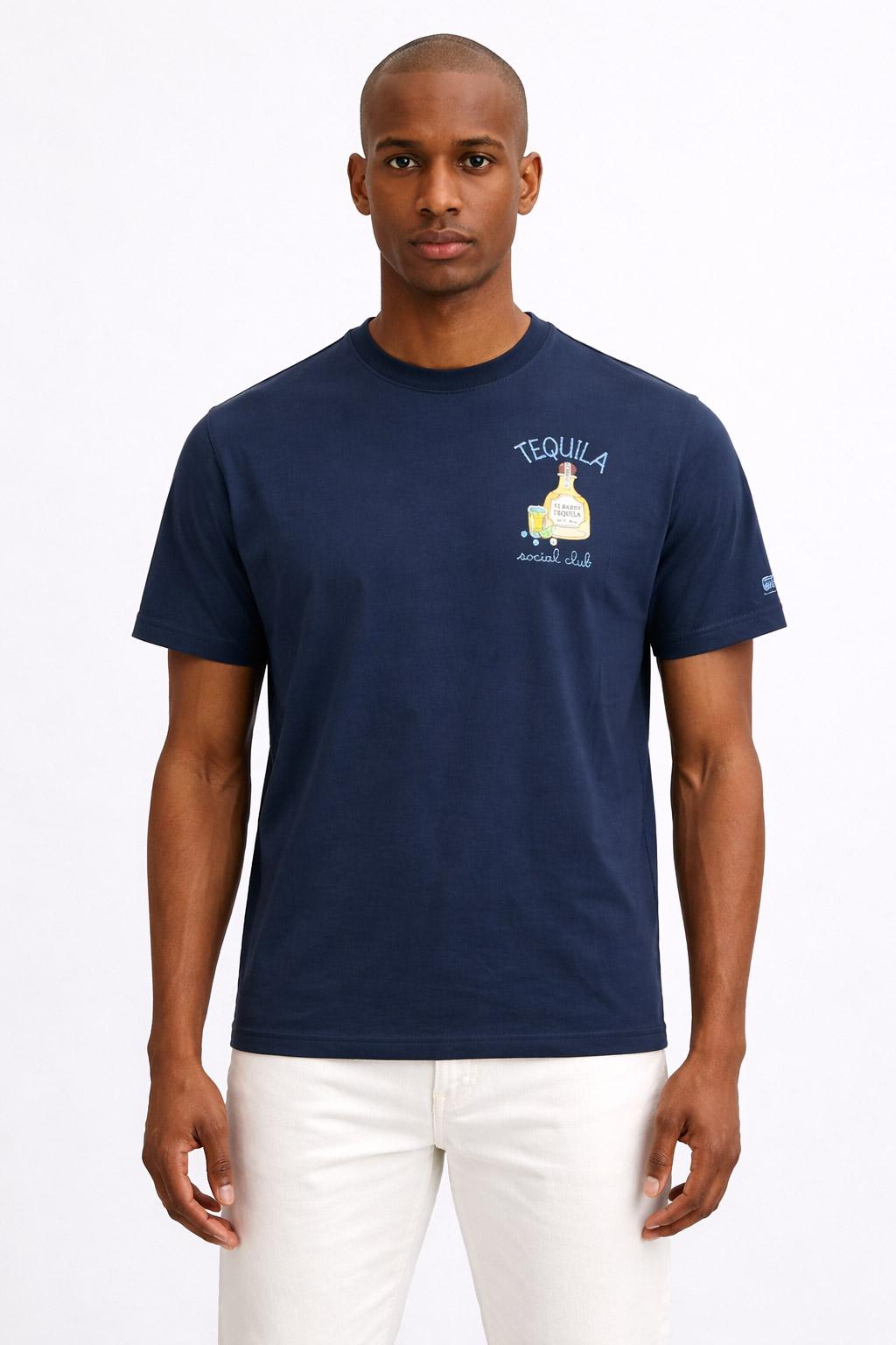 Tshirt Uomo in Cotone con Stampa Tequila Social Club 