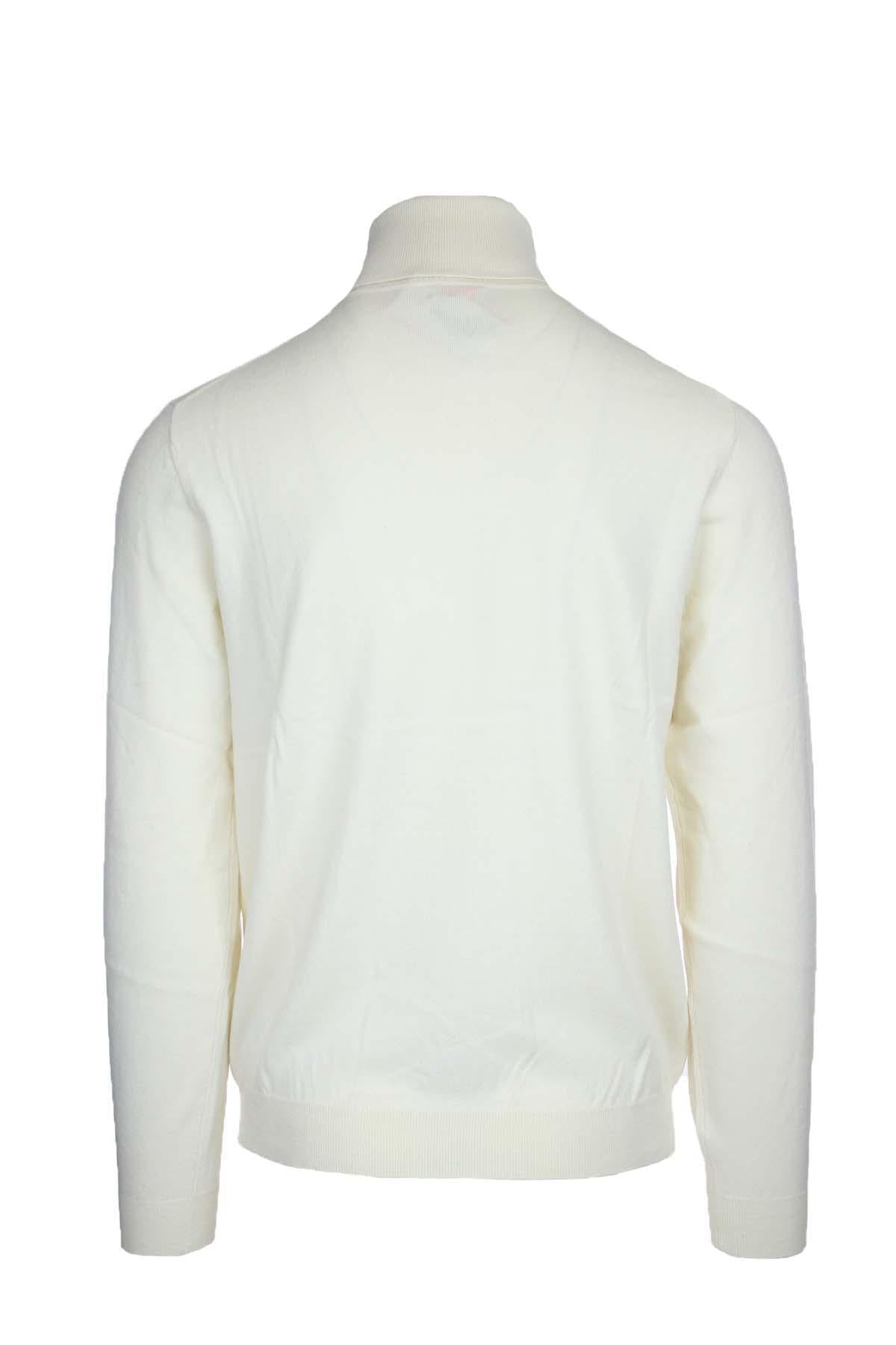 Maglia dolcevita in lana e cotone 