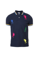 Polo mezza manica in piquet logo 