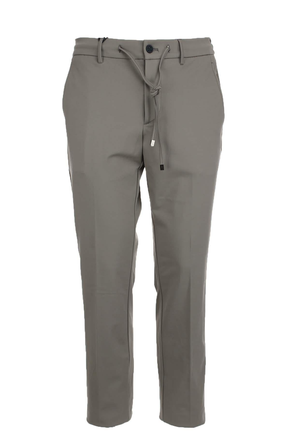 Pantalone con coulisse in tessuto tecnico 