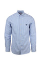 Camicia a righe in cotone seersucker