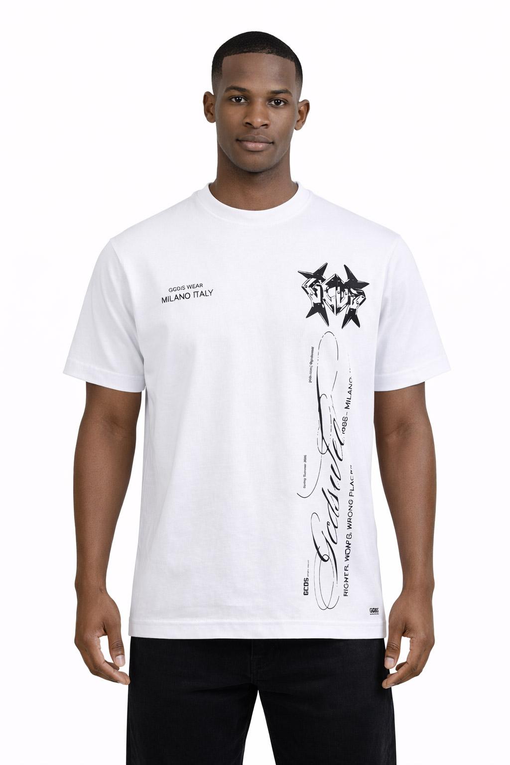 T-Shirt Uomo History Stampa Fronte Retro 