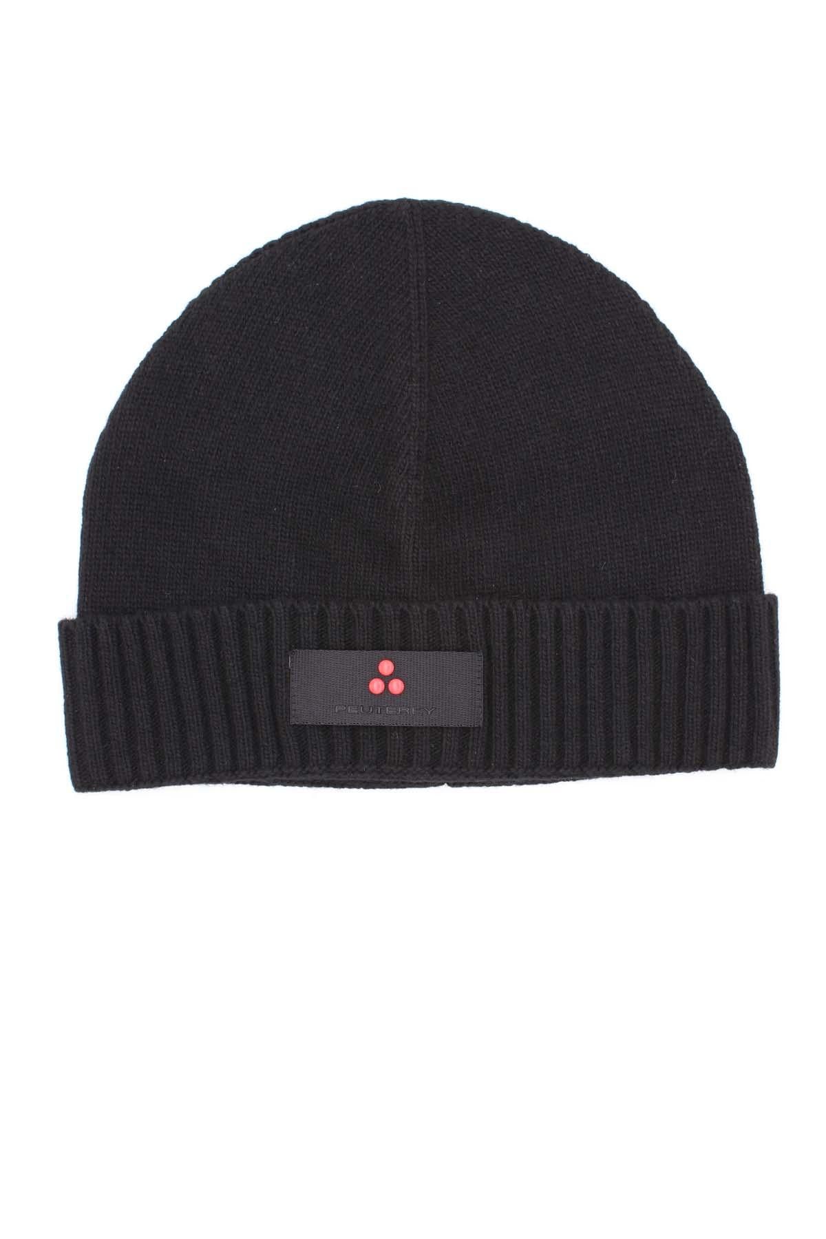 Cappellino in lana con risvolto 