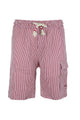 Bermuda in lino a righe con coulisse