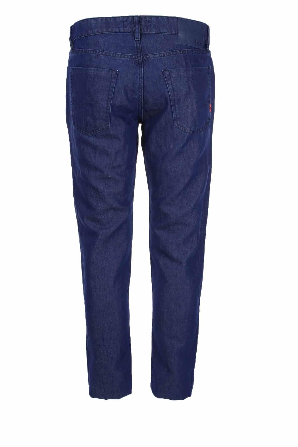 Pantalone tasche america cotone e lino 