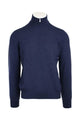 Lupetto zip in lana e cachemire