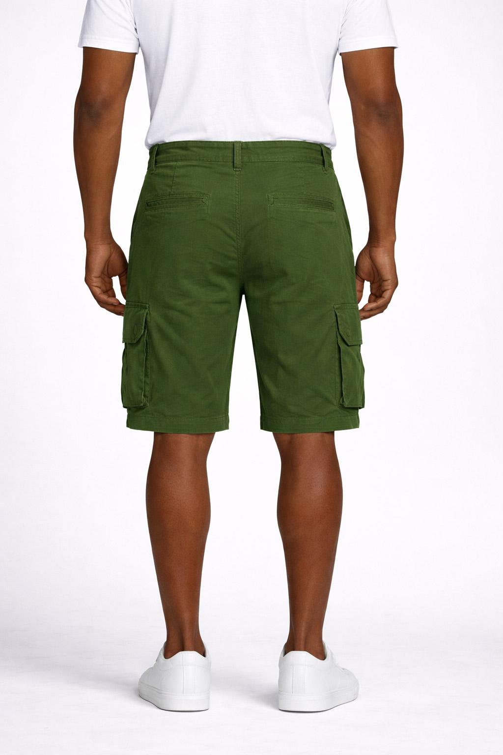 Bermuda Cargo Uomo in Cotone Stretch 