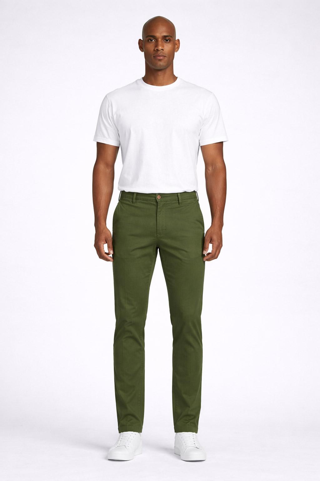 Pantalone chino in cotone stretch 