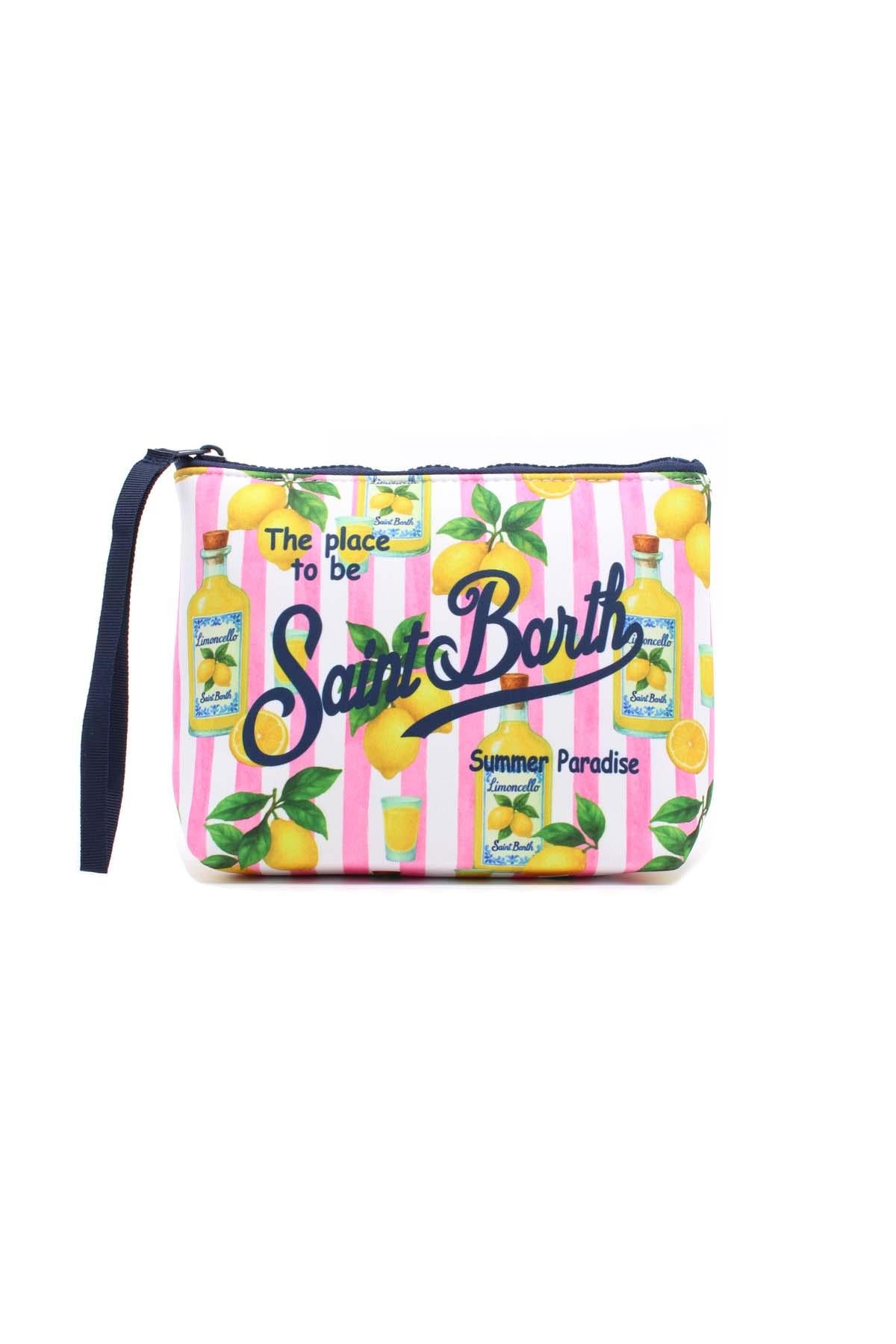 Pochette Aline neoprene Limoncello righe 