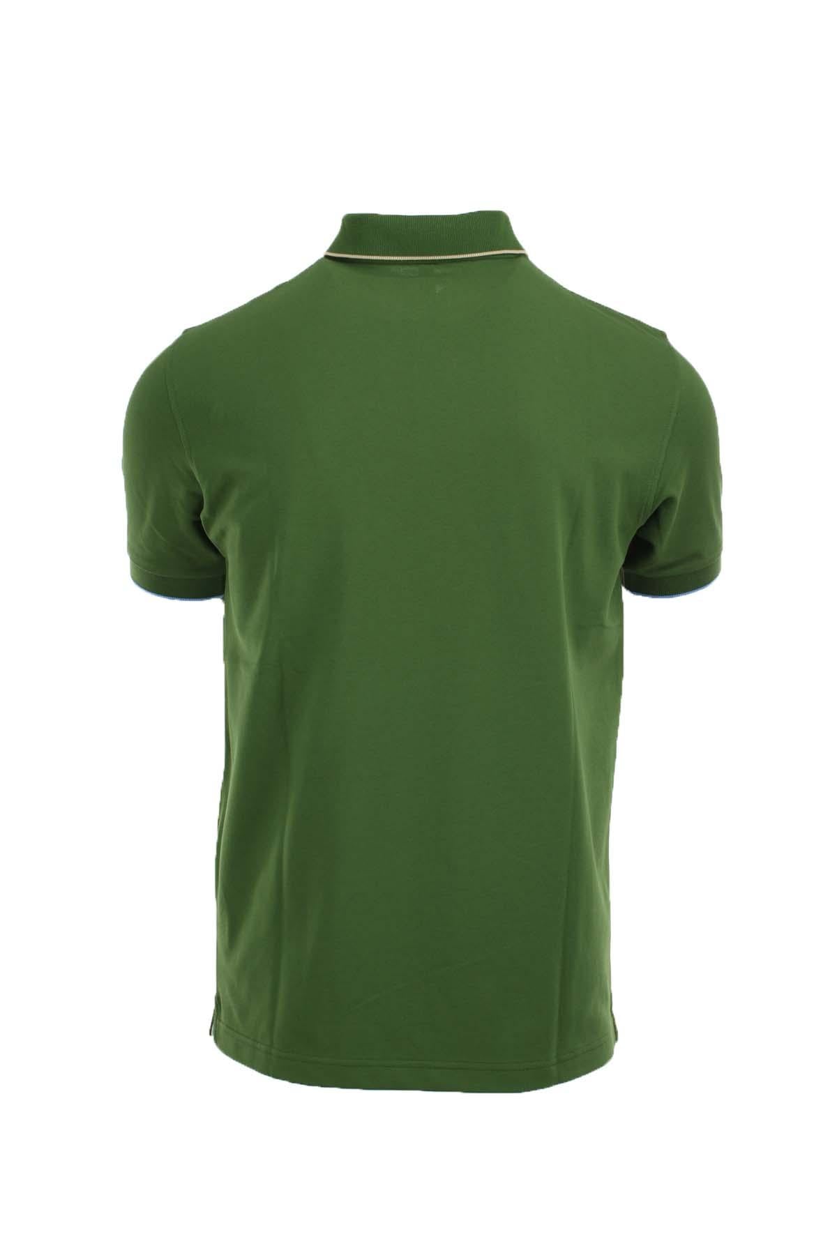 Polo mezza manica con profili in contrasto 