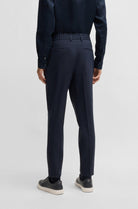 Pantaloni in misto lino con elastico e coulisse 